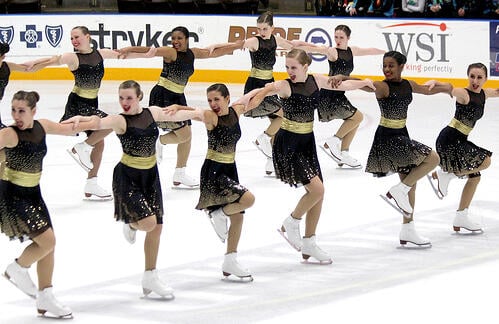 Chicago Radiance Intermediate , Black and gold sparkly dress