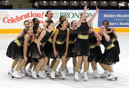 Chicago Radiance Intermediate , Black and gold sparkly dress