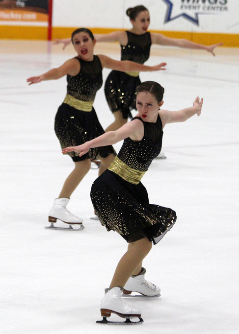 Chicago Radiance Intermediate , Black and gold sparkly dress