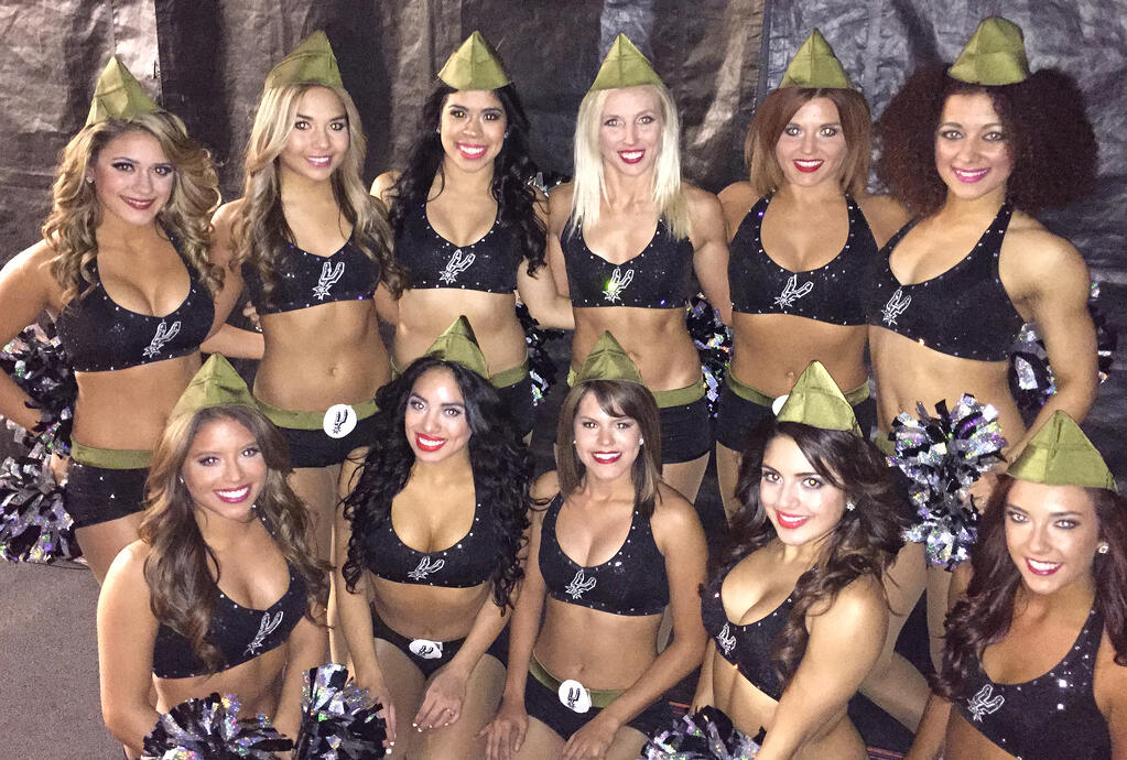 San Antonio Spurs Silver Dancers Military dance costume