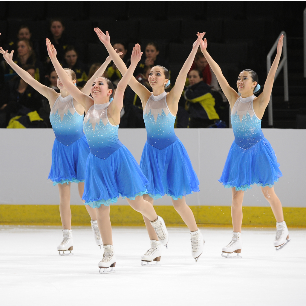custom Frozen dresses, The Line Up, 2015 synchro nationals, synchronized skating, Team Delaware, Junior Short