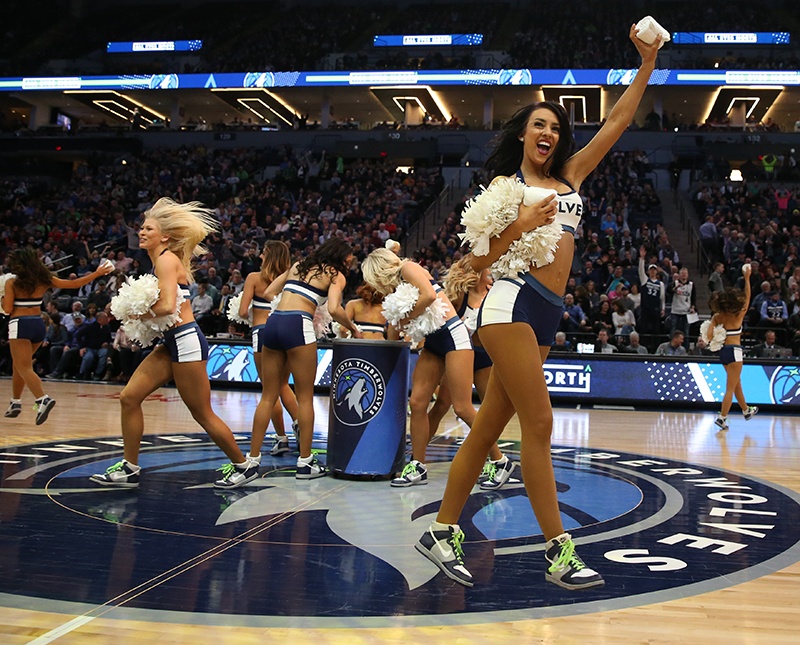 Timberwolves NBA Dancers 2 piece outfit