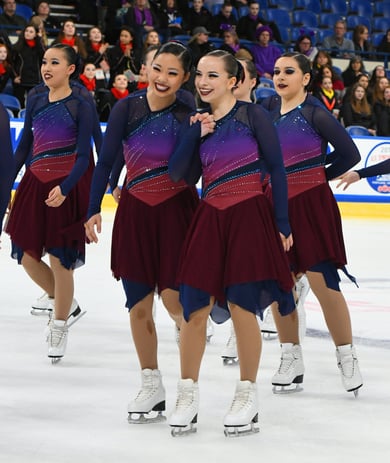 DC Edge Junior Synchronized Skating Teams Custom Skate Dresses