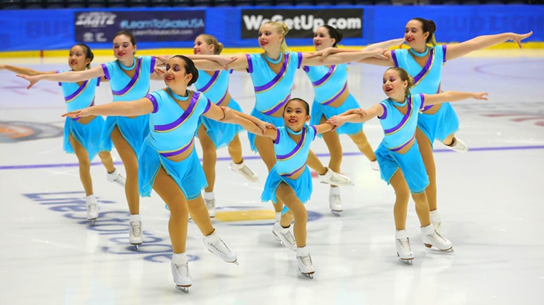 synrhonized skating dresses at eastern skating championships