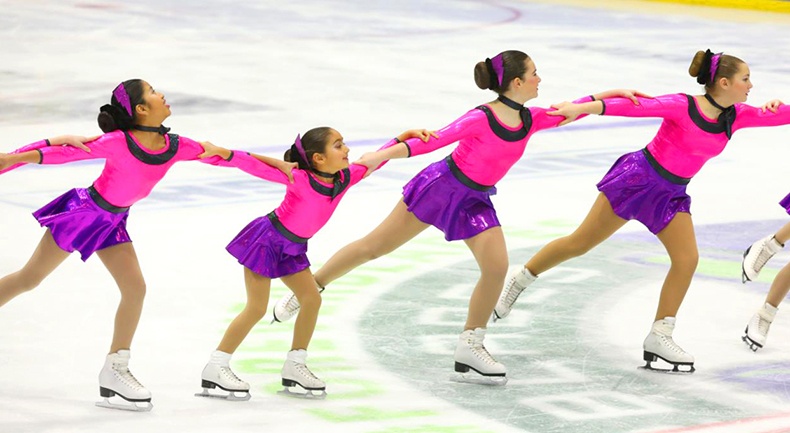 synrhonized skating dresses at eastern skating championships