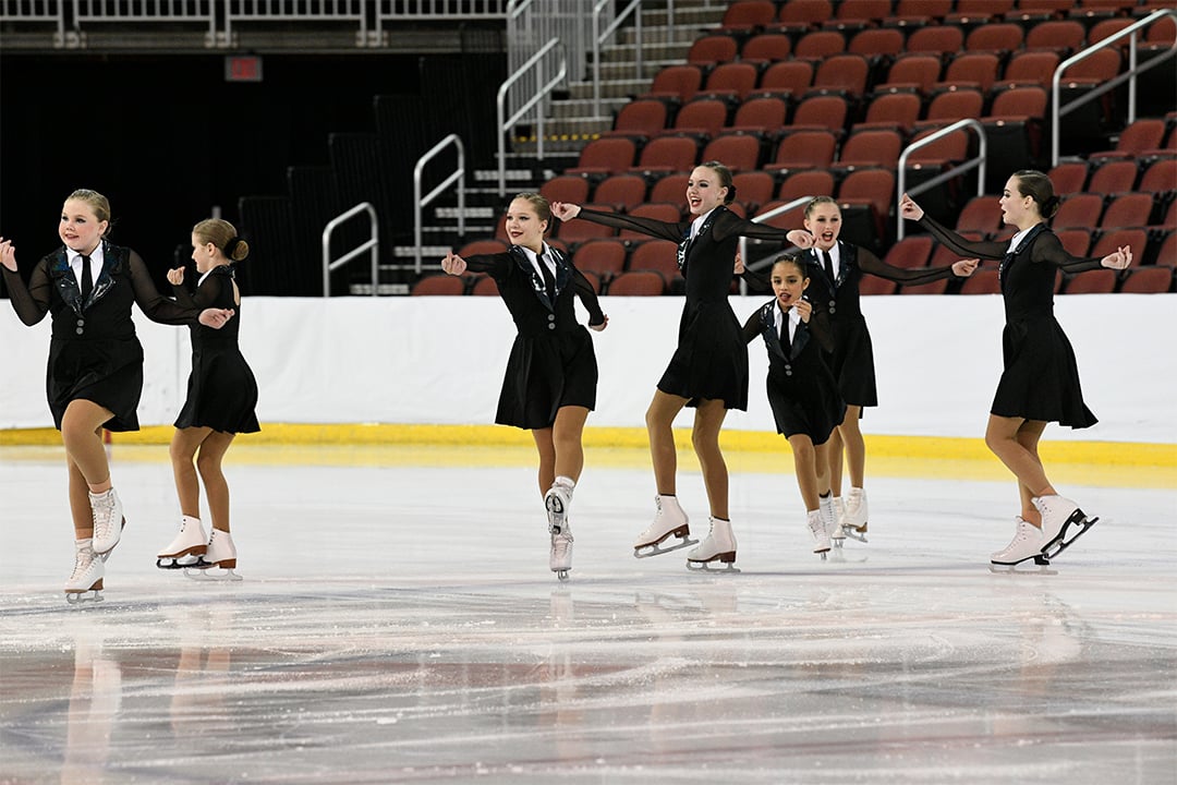 Fire Crystals Pre-Juvenile Synchronized Skating Team