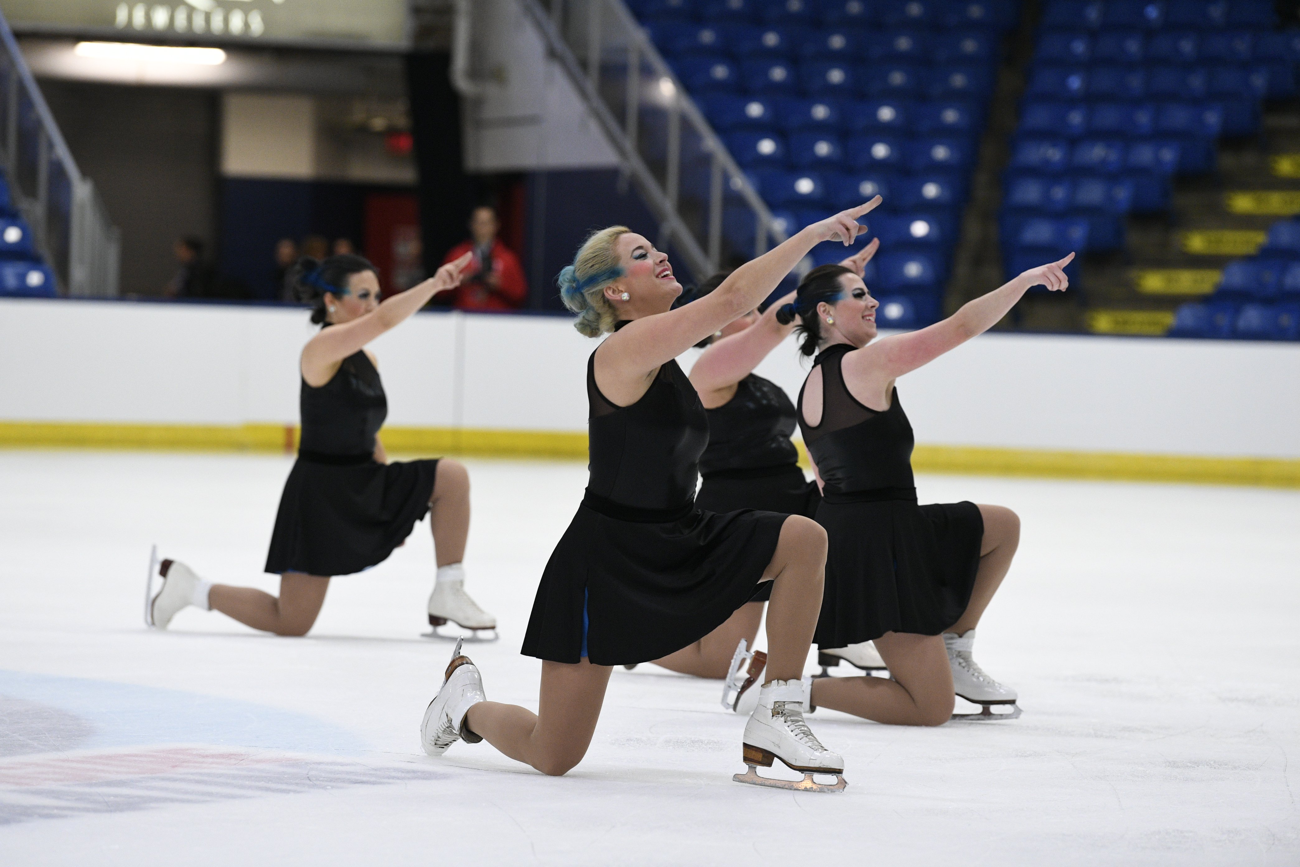 Adult synchronized skating dresses Gotham City Synchro