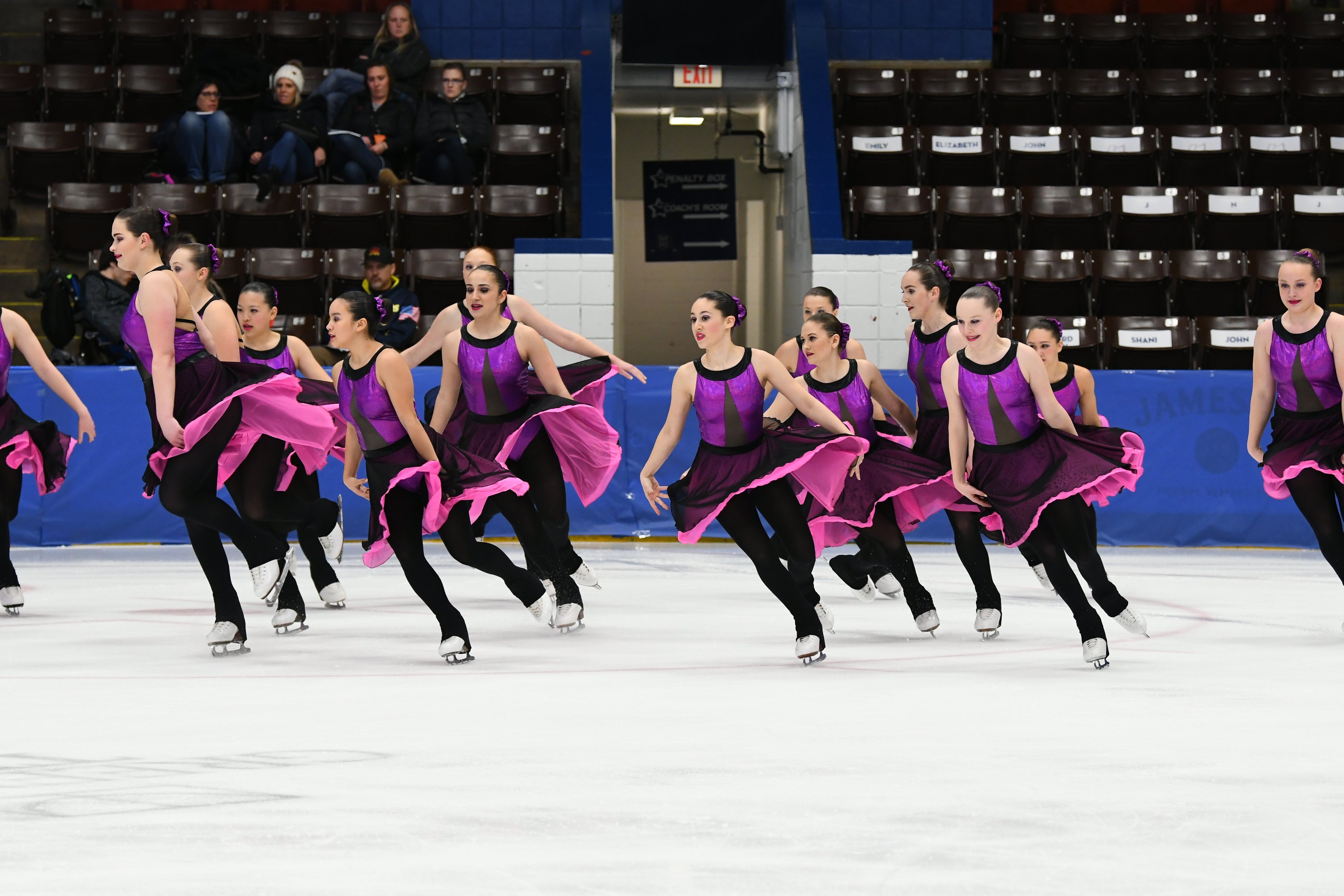 Hockettes Novice Synchronized Skating Team