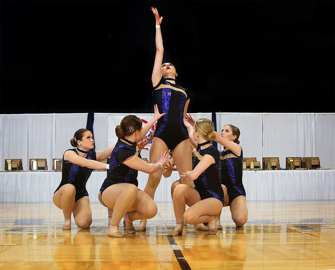 Mandan Dance Team at NDADD State Dance Competition