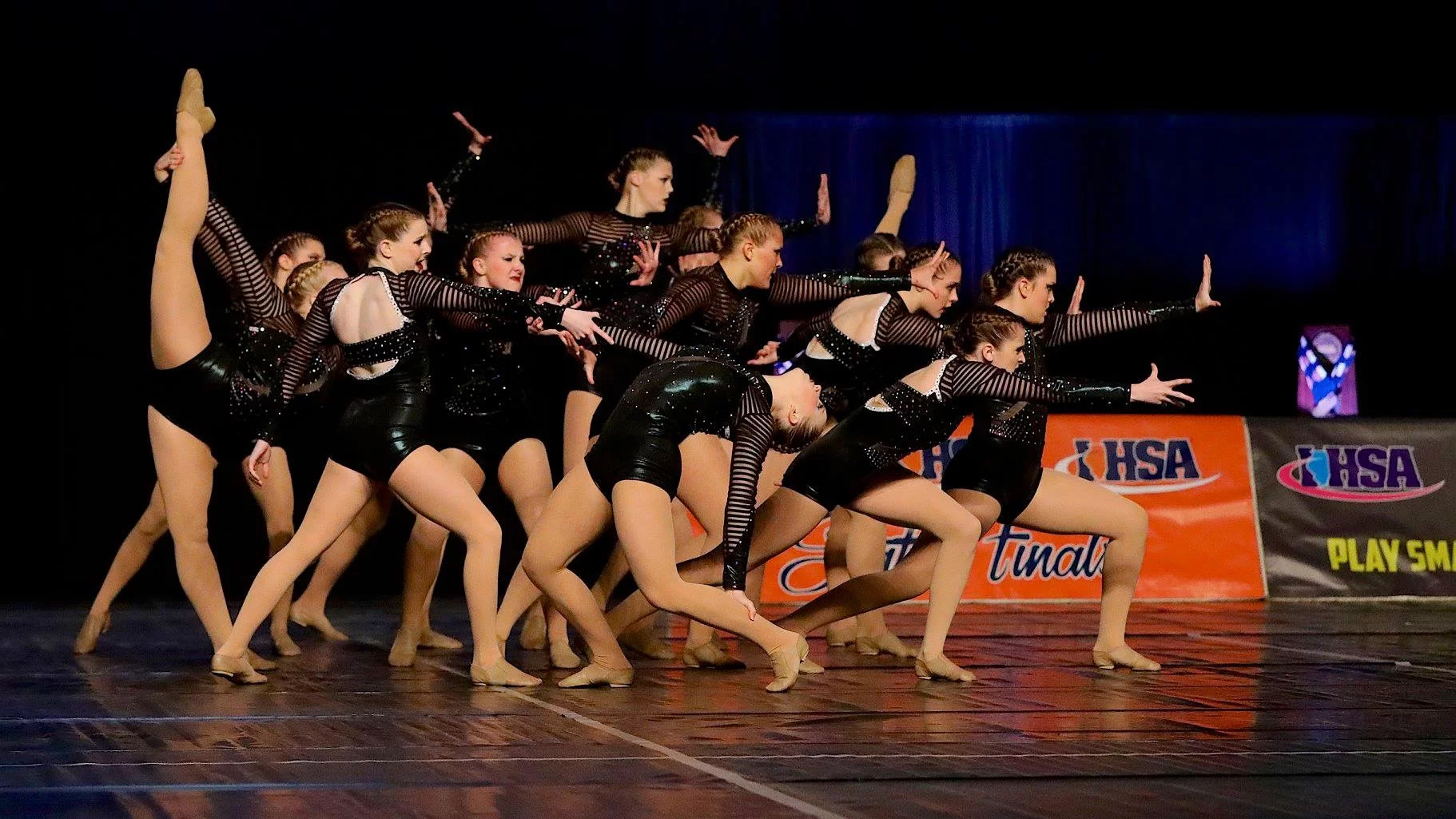 Morris Redskin Poms Dance Team Jazz Routine