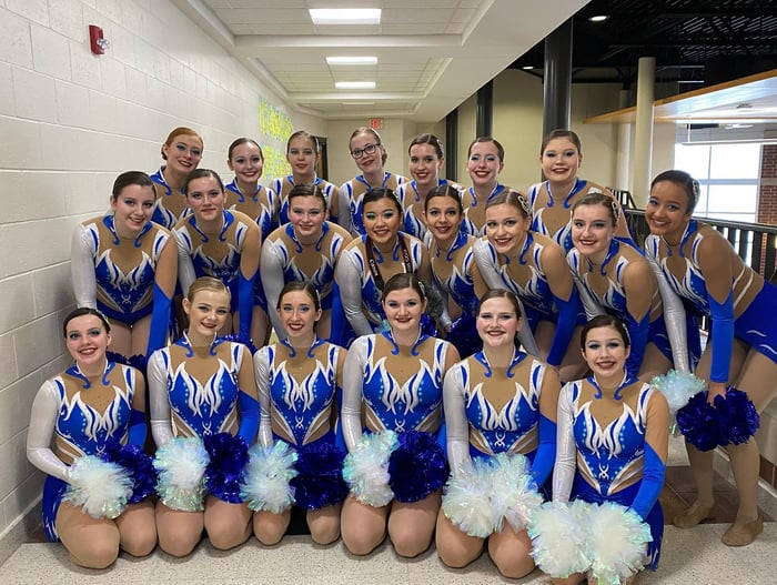 Oshkosh West Dance Team pom uniforms