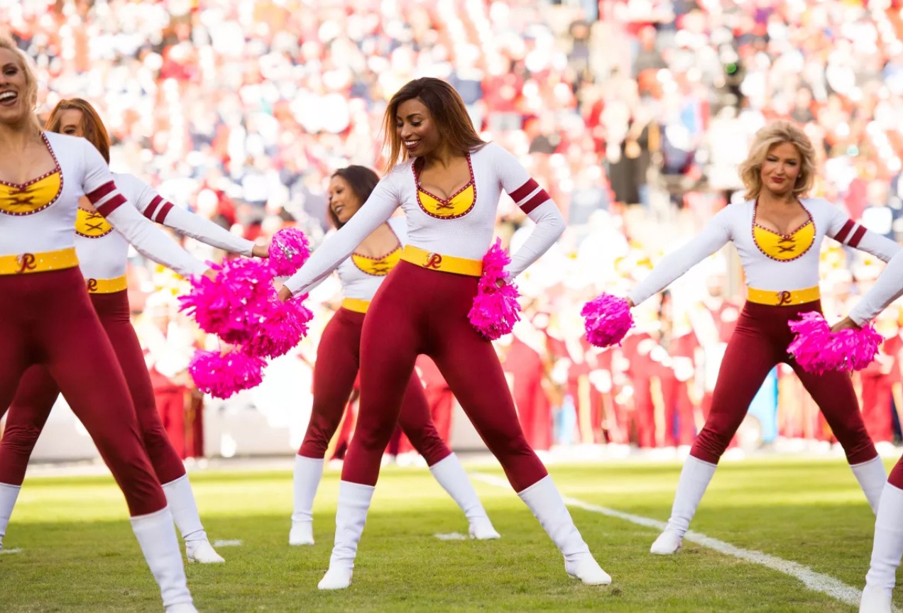 washington redskins cheerleaders custom uniform