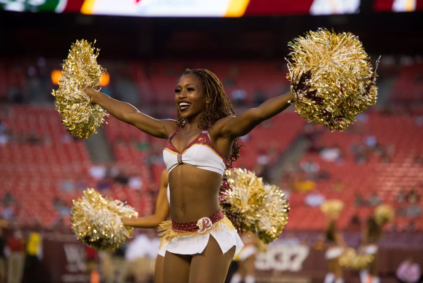 washington redskins cheerleaders custom signature uniform