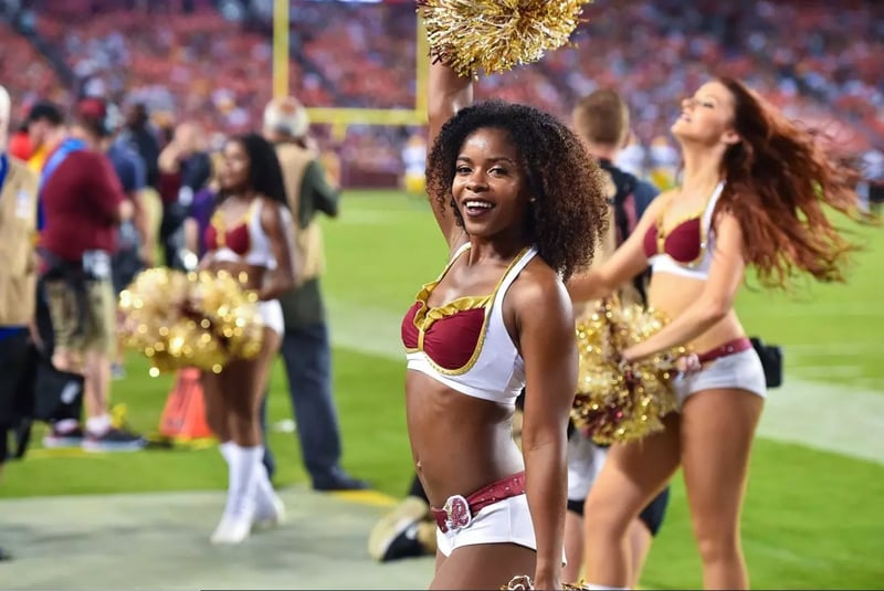 Washington Redskins custom girly cheer uniform