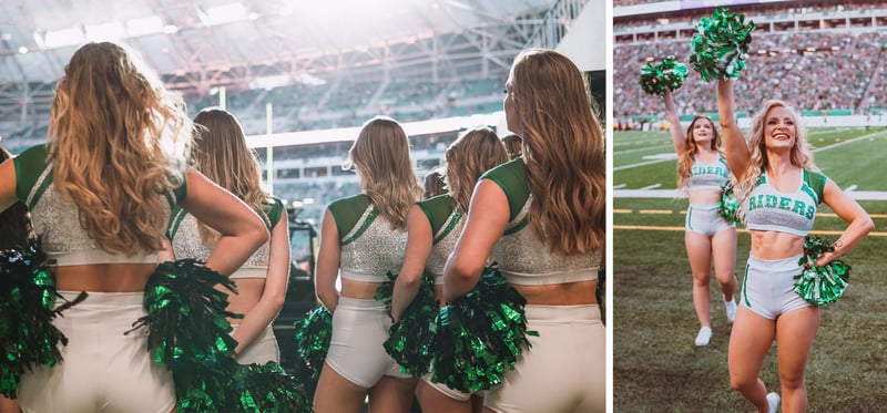 CFL Cheer team for Saskatchewan Roughriders