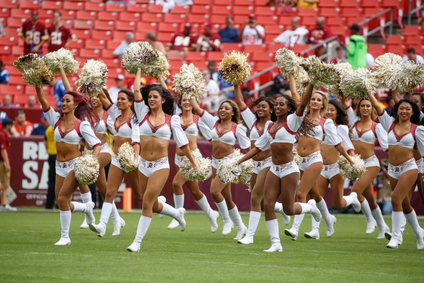 Washington Redskins Cheerleaders signature uniform