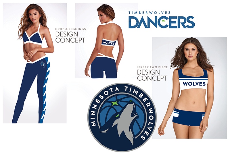 Timberwolves Dancers New Uniform Concept