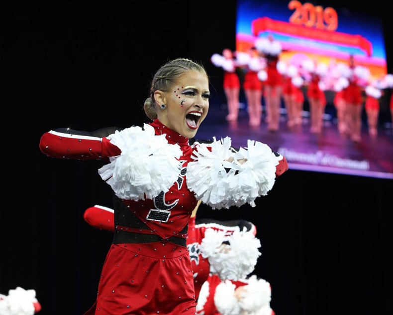 University of Cincinnati Dance Team Pom Uniform