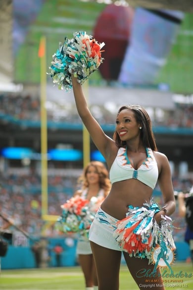 Miami Dolphins Cheerleaders new uniforms