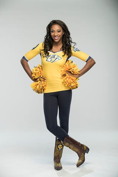 Nashville Predators Energy Team custom cheer uniforms
