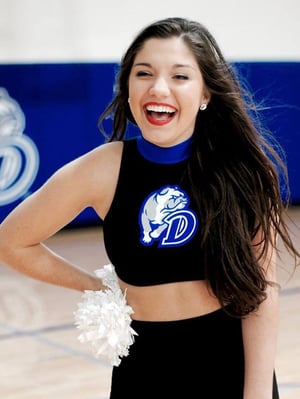 Drake University Dance Team Mock Crop Uniform