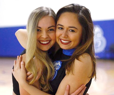 Drake University Dance Team Mock Crop Uniform