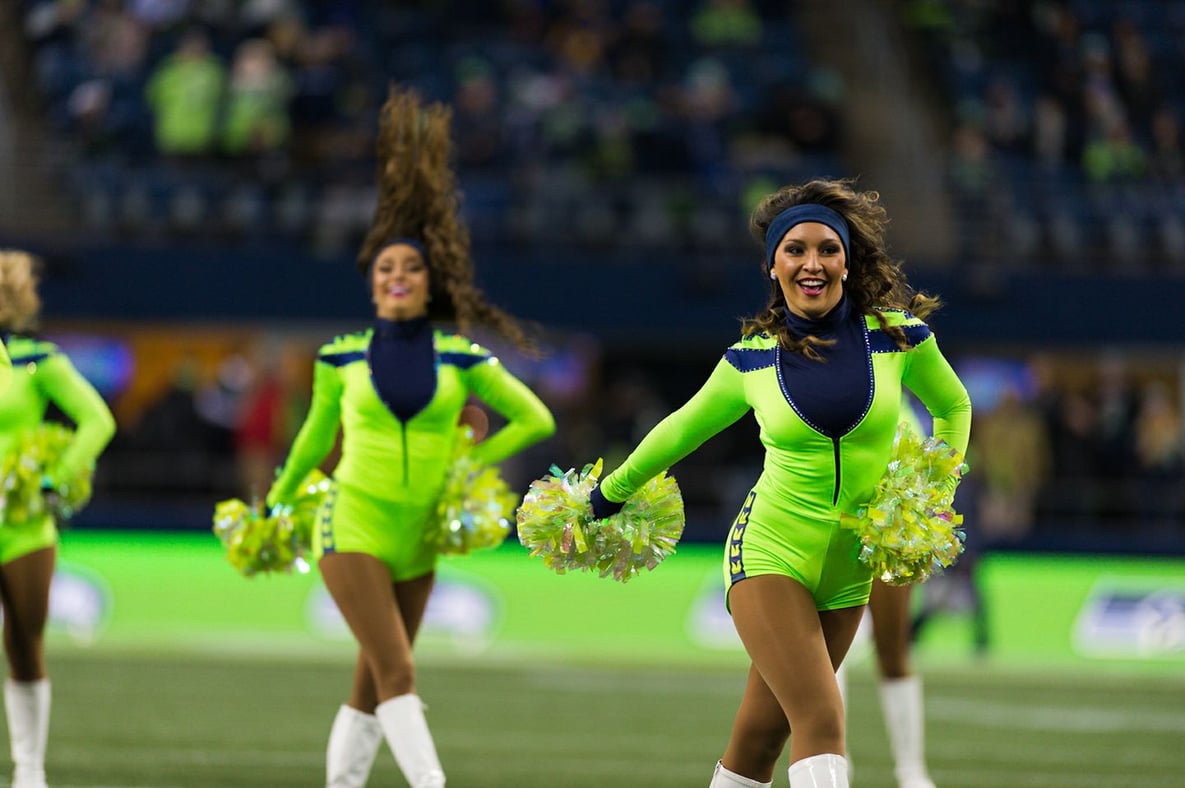 Looks We Love: NFL Cheerleaders' Bold Color Rush Uniforms!