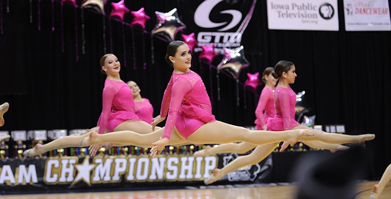 Iowa State Dance Team Competition contemporary dance