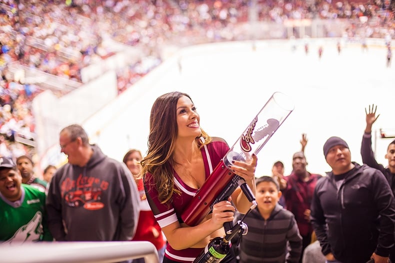 Arizona Coyotes Paw Patrol and t-shirt gun