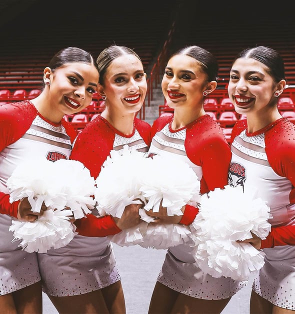 UNM Lobo Dance Team pom dress