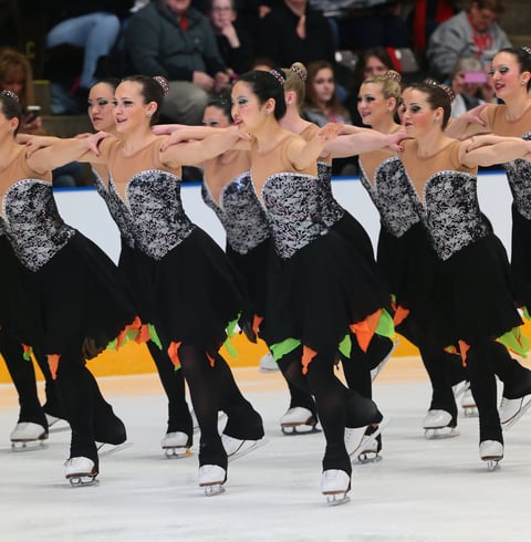 Beeltjuice themed synchronized skate dress