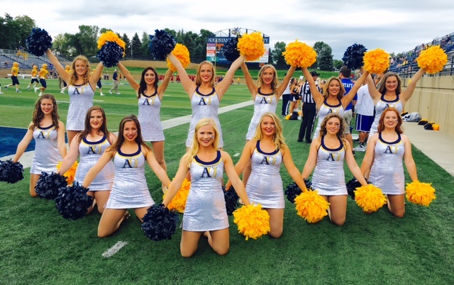 Augustana Dance Team in Custom Cheer Uniforms