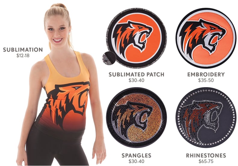 Cheer Uniform Logos - 5 Different Ways to Logo your Cheer Uniform Cheer Uniform Logos - 5 Different Ways to Logo your Cheer Uniform