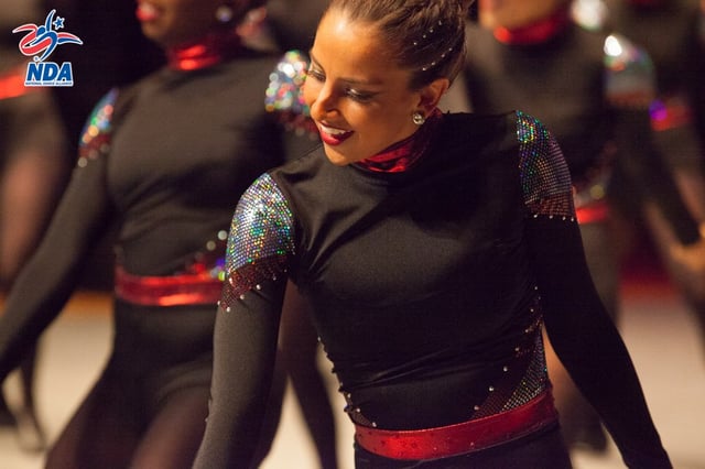 University of south carolina dance team in sequin biketard