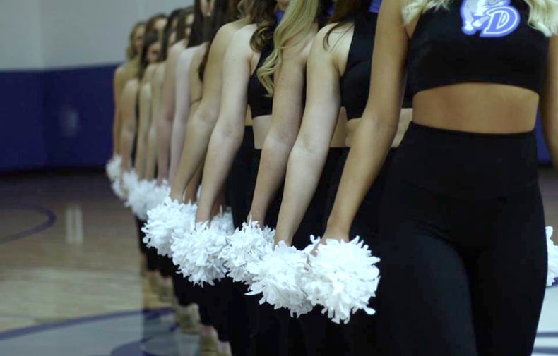 Drake University Dance Team Mock Crop Uniform