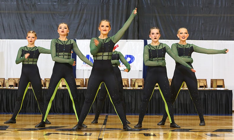 Fargo North HS green unitard