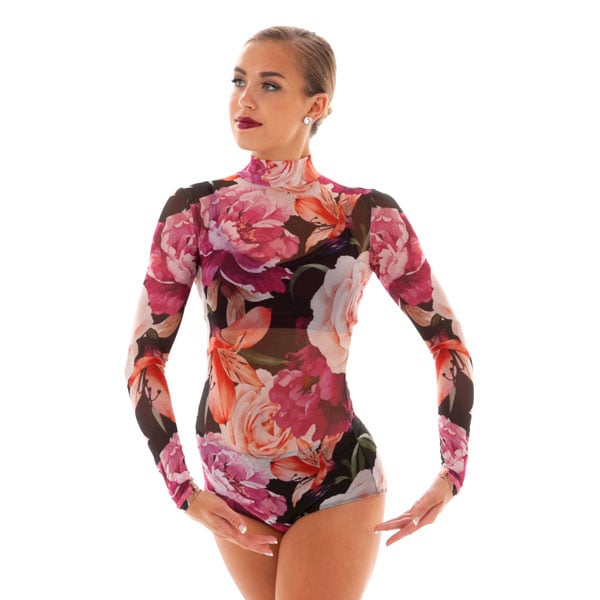 Floral Mesh Leotard