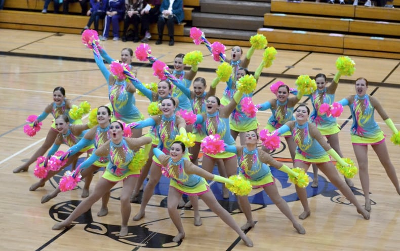 franklin high school poms custom pom uniform