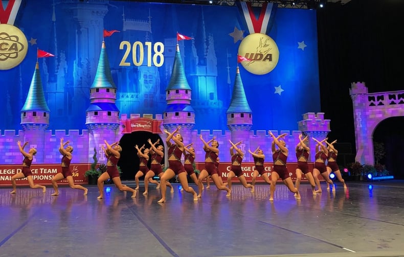 ohio state university dance team at 2018 UDA Jazz