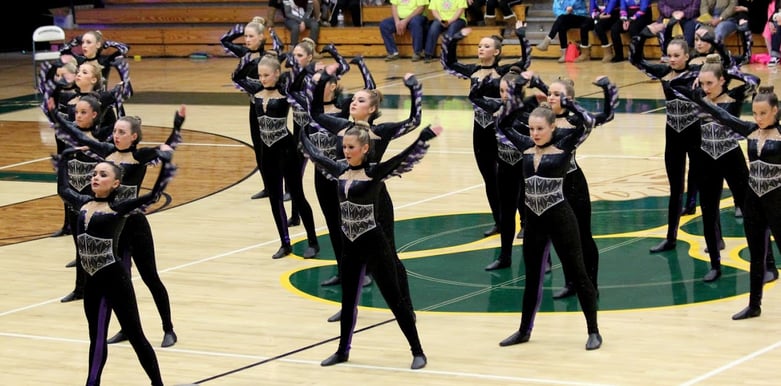 Mukwonago dance team high kick costume