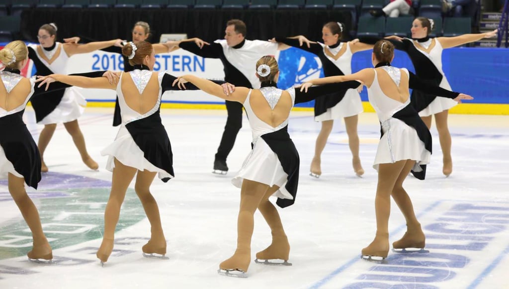 synchronized skating dresses at eastern skating championships