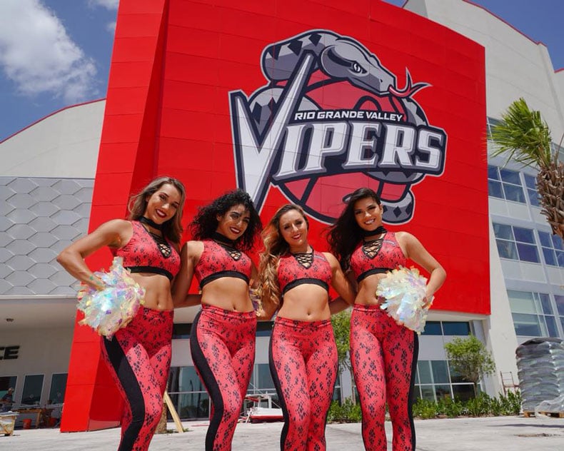 RGV Snake Charmers own the spotlight in their snake print uniforms 