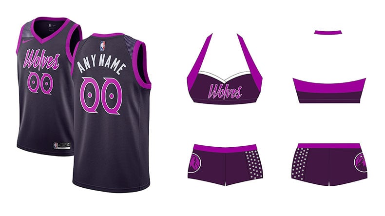 Made the Timberwolves Purple Rain jerseys from a few years ago