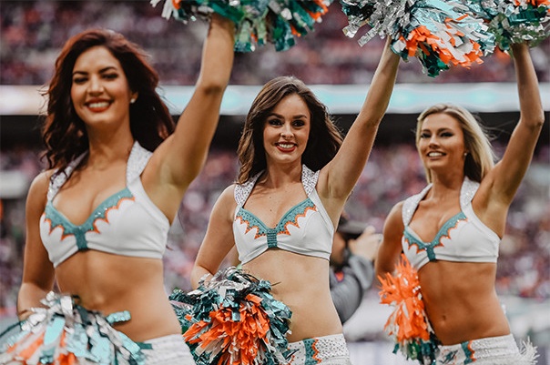 Miami Dolphins Cheerleaders new uniforms Miami Dolphins Cheerleaders new uniforms