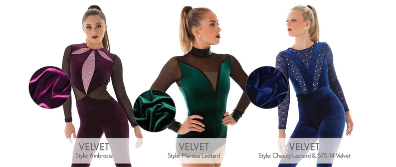 dance costume fabrics explained- velvet 