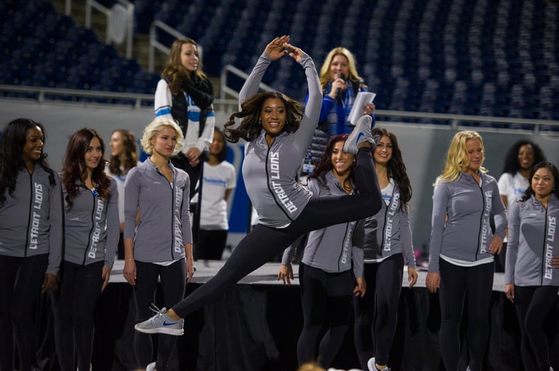 Detroit Lions Cheerleaders Warm Up Jackets