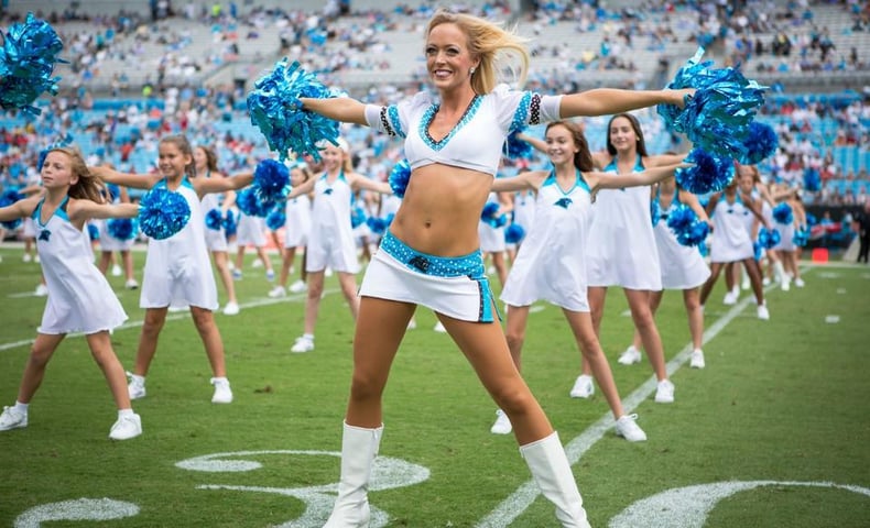 carolina panthers Juniors Topcats Cheerleaders