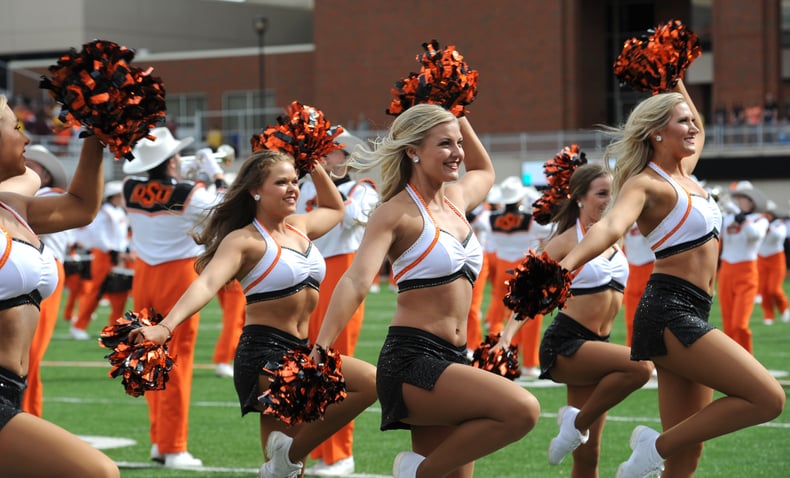 OSU Pom Squad in custom cheer uniforms