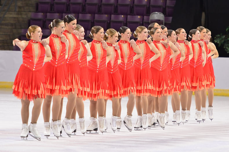 flattering dance, skate, cheer costumes for the whole team