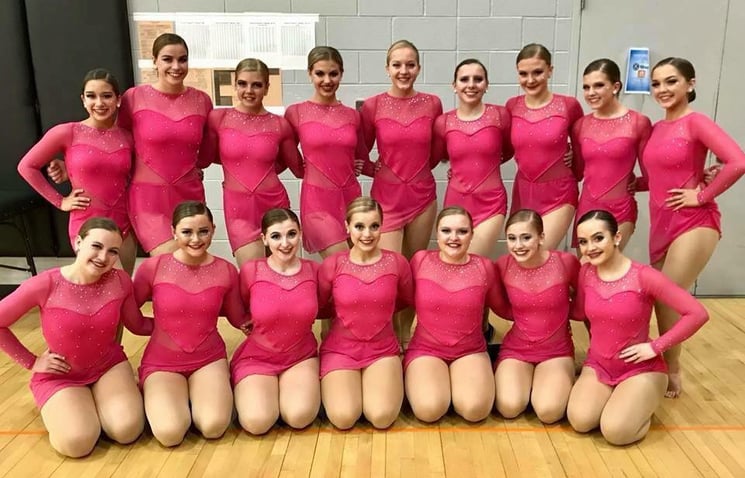 cedar rapids prairie poms custom jazz costume 